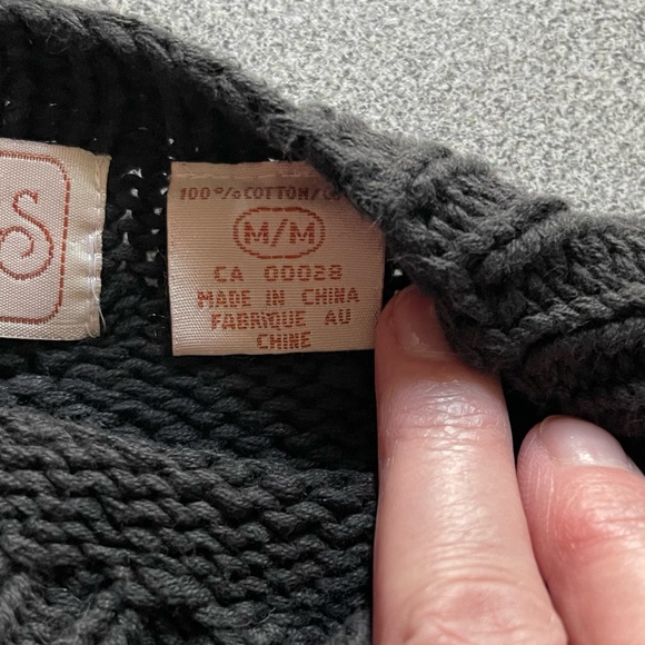 New Edition Grey Cotton Cable Knit Sweater Size Medium - Picture 6 of 15